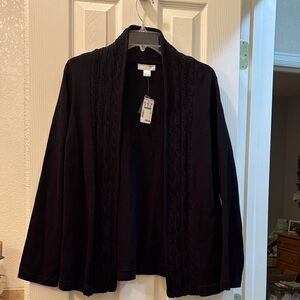 Christopher & Banks Black Cardigan Sweater